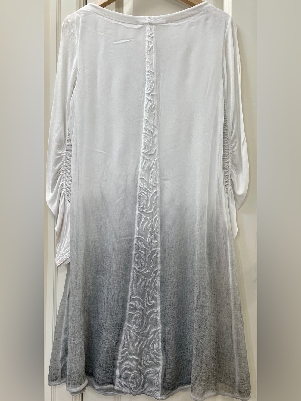 Elisa Cavaletti Embroidered Ombré Dress Small Layered Boho Artwear - Picture 5 of 8